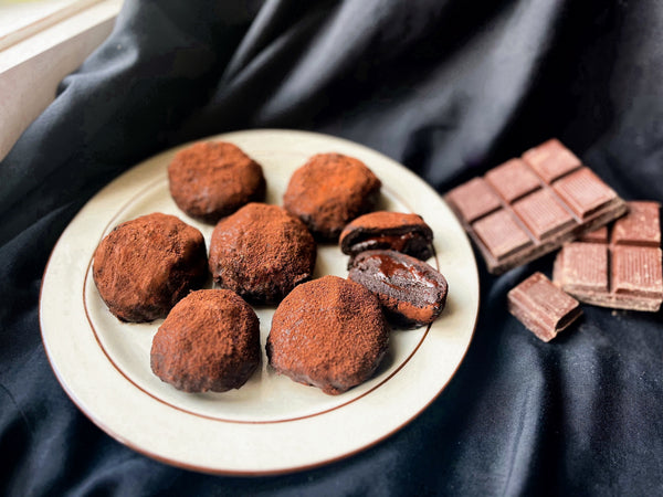 How To Make Chocolate Mochi (Chocolate Ganache Filled Mochi Recipe)
