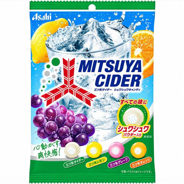 Bonbons aux fruits assortis au cidre Asahi Mitsuya 112g