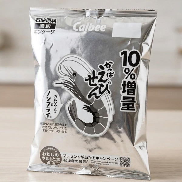 Calbee Kappa Ebisen Shrimp Flavored Chips 77g (Pack of 3)
