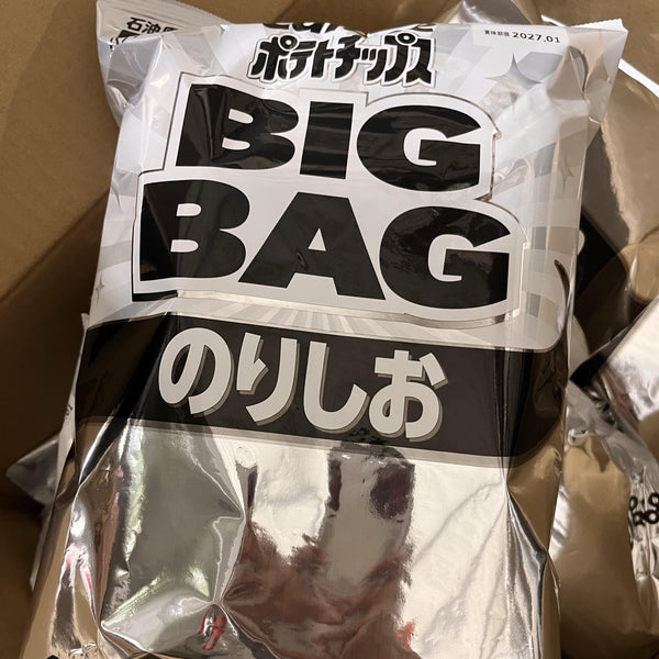 Calbee Norishio Chips de pommes de terre aux algues salées Big Bag 160g (paquet de 3)