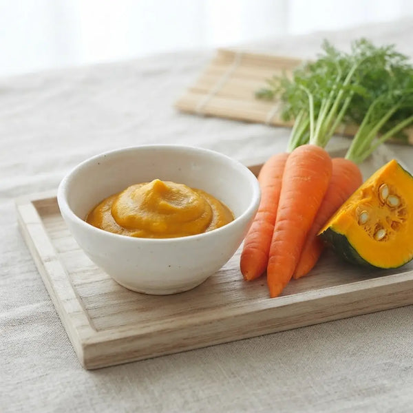 Chikyubatake Purée de nourriture biologique pour bébés carottes et citrouilles 5 mois et plus 70 g