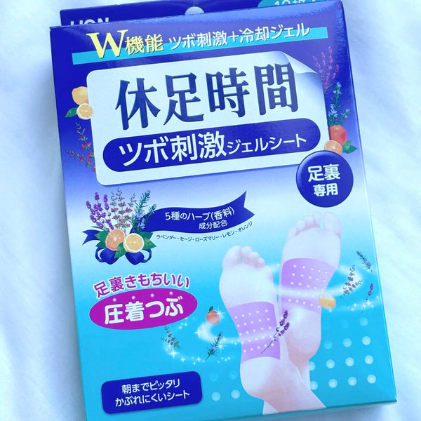 Kyusoku Jikan Coussin de gel rafraîchissant pour pieds 12 feuilles