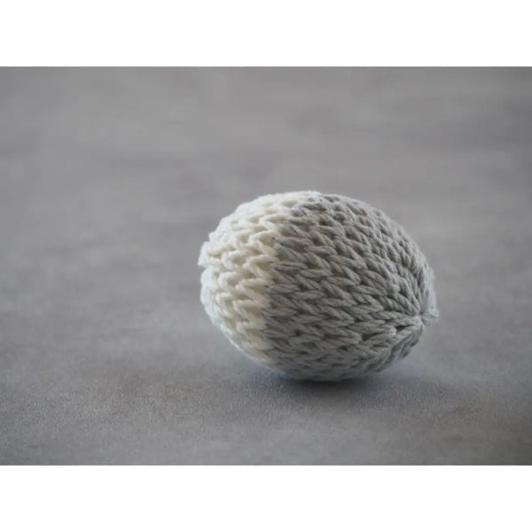 Ferretamago Jouet en Forme d'Oeuf Boule de Coton pour Furets Gris Blanc 7cm