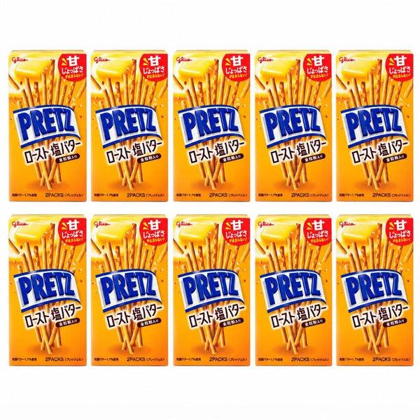 Glico Pretz Bâtonnets de biscuits au beurre de culture Hokkaido 57 g (lot de 10)