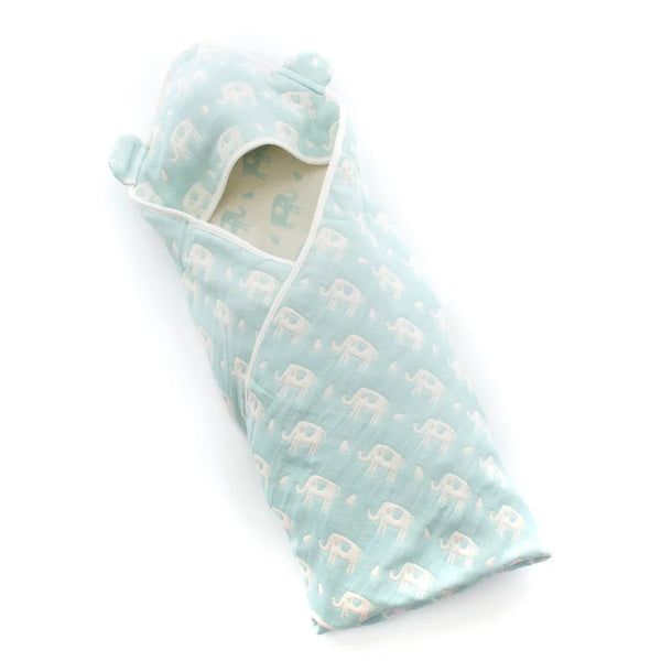 Hartwell Imabari 6-Layer Muslin Swaddle Baby Blanket With Hood 80cm