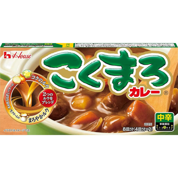 House Foods Kokumaro Curry Japonais Roux Moyen-Piquant 140g