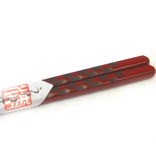 Baguettes japonaises en bois laqué Isuke Design traditionnel