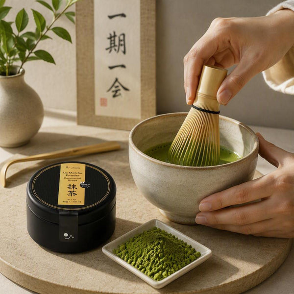 J Taste Premium Stone-Ground Uji Matcha Powder Ceremonial Grade 30g