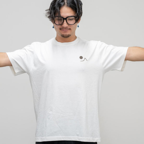 J Taste T-Shirt Geisha & Samouraï Sirotant Matcha Blanc