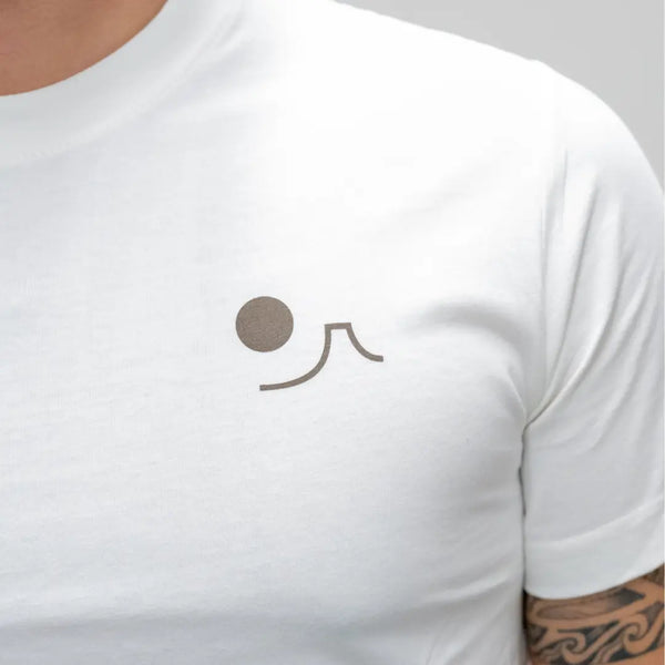 J Taste T-Shirt Geisha & Samouraï Sirotant Matcha Blanc