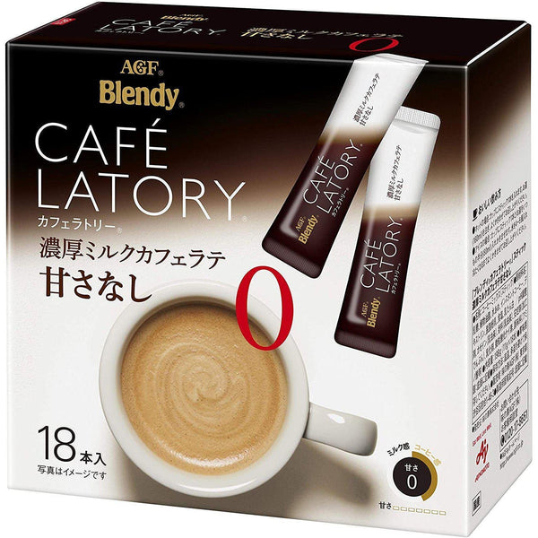 P-1-AGF-LTYMKC-NS18-AGF Blendy Caf�� Latory Rich Milk Cafe Latte Unsweetened 18 Sticks.jpg