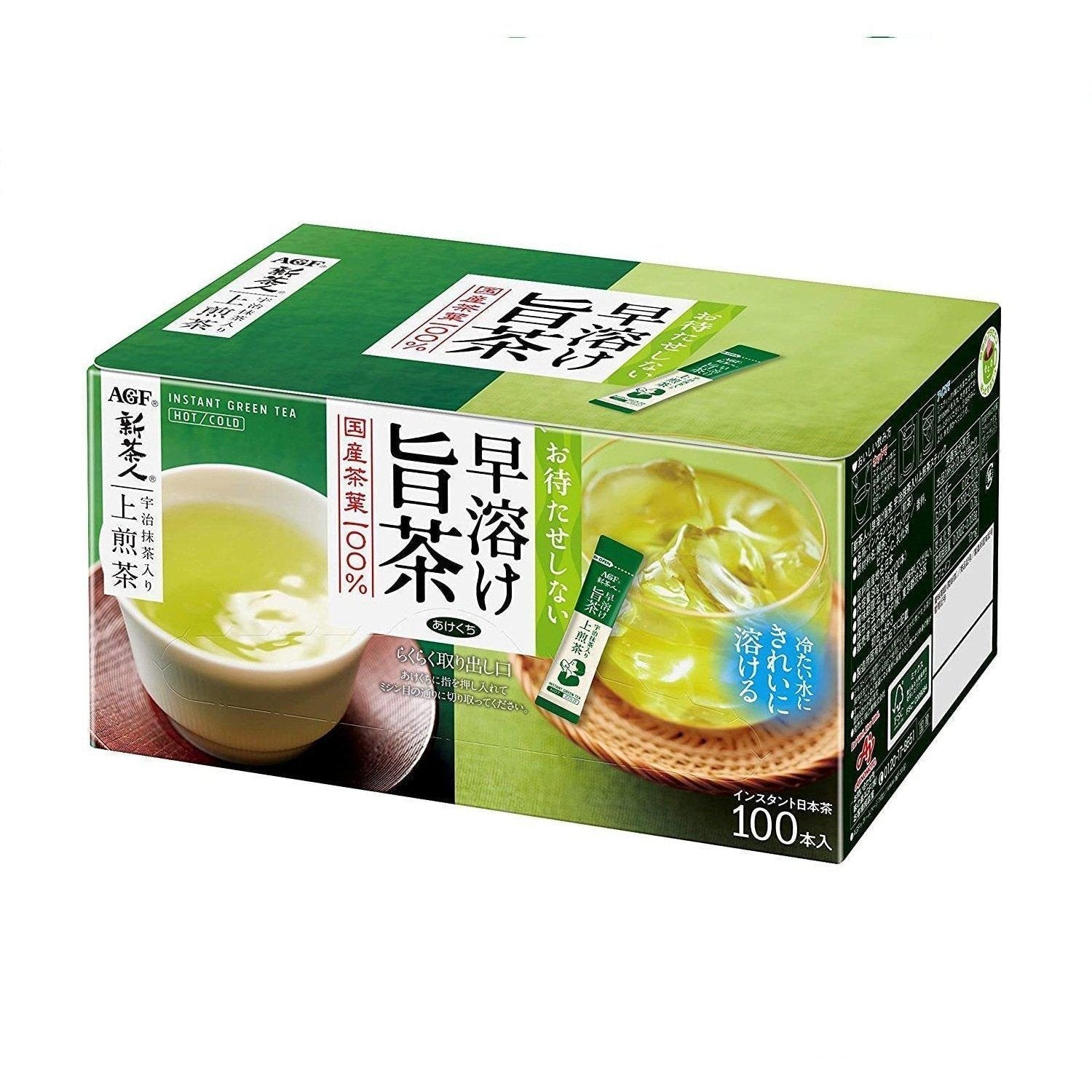 P-1-AGF-SCJSEN-100-AGF Shin-Chajin Uji Matcha with Sencha Green Tea Powder 100 Sticks.jpg
