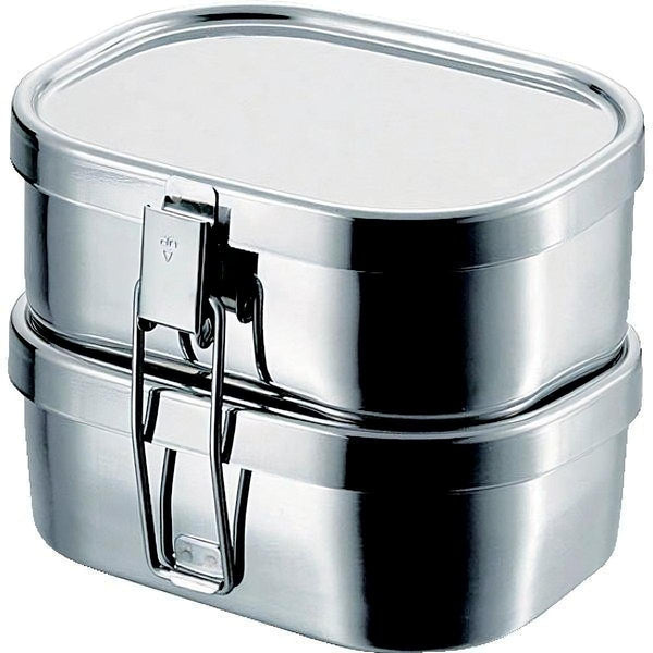P-1-AIZA-BNTBOX-70127-Aizawa Rectangular Two-Tier Lunch Box Stainless Steel Bento Box 720ml.jpg