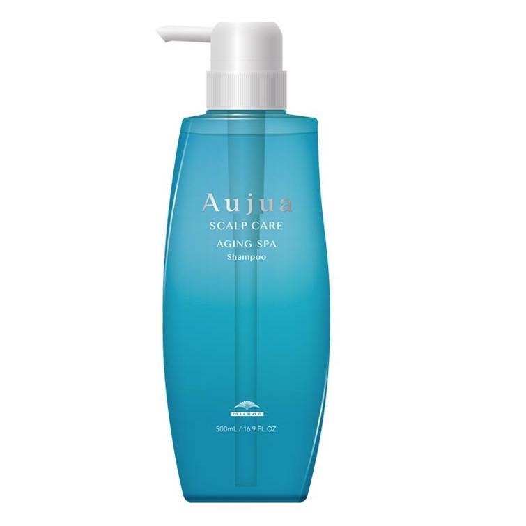 P-1-AUJA-SPASHA-500-Milbon Aujua Scalp Care Aging Spa Shampoo Gentle Scalp Care Shampoo 500ml.jpg