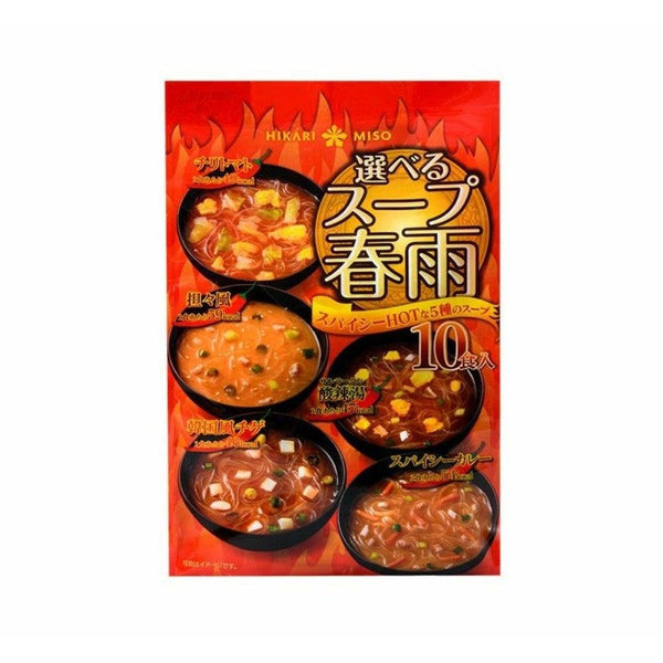P-1-HKRI-HRUSUP-10-Hikari Miso Instant Hot and Spicy Harusame Soup Assortment 10 Packets.jpg