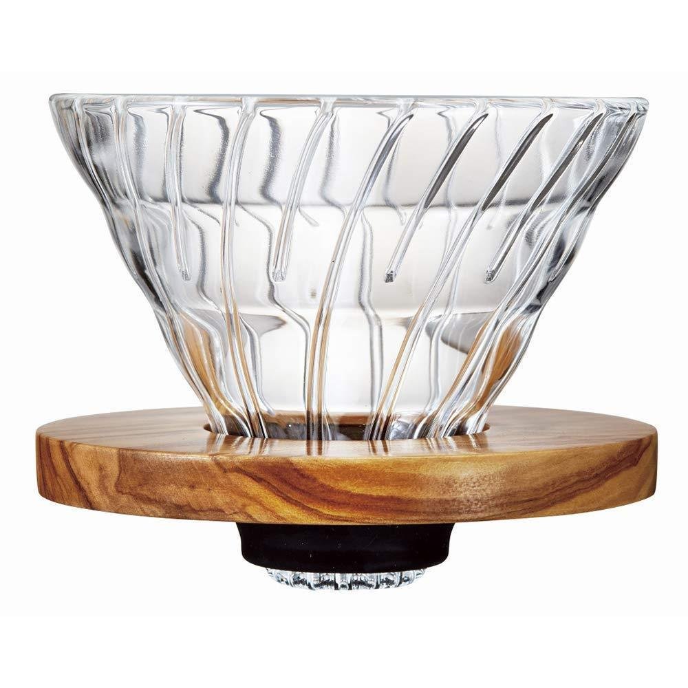 P-1-HRIO-DRIPER-VDG02OV-Hario V60 Glass Coffee Dripper with Olive Wood 1-4 Cups VDGR-02-OV.jpg