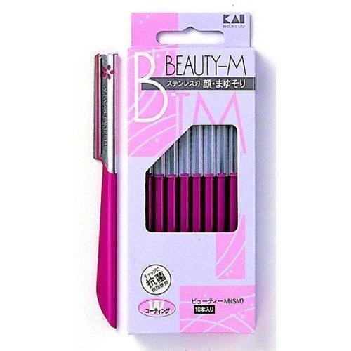 P-1-KAI-BMRAFE-10-KAI Beauty-M Razor for Face and Eyebrows 10 Razors.jpg
