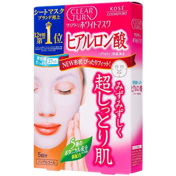 P-1-KOSE-CLTWHT-HA5-Kos�� Clear Turn White Mask Hyaluronic Acid 5 Masks.jpg