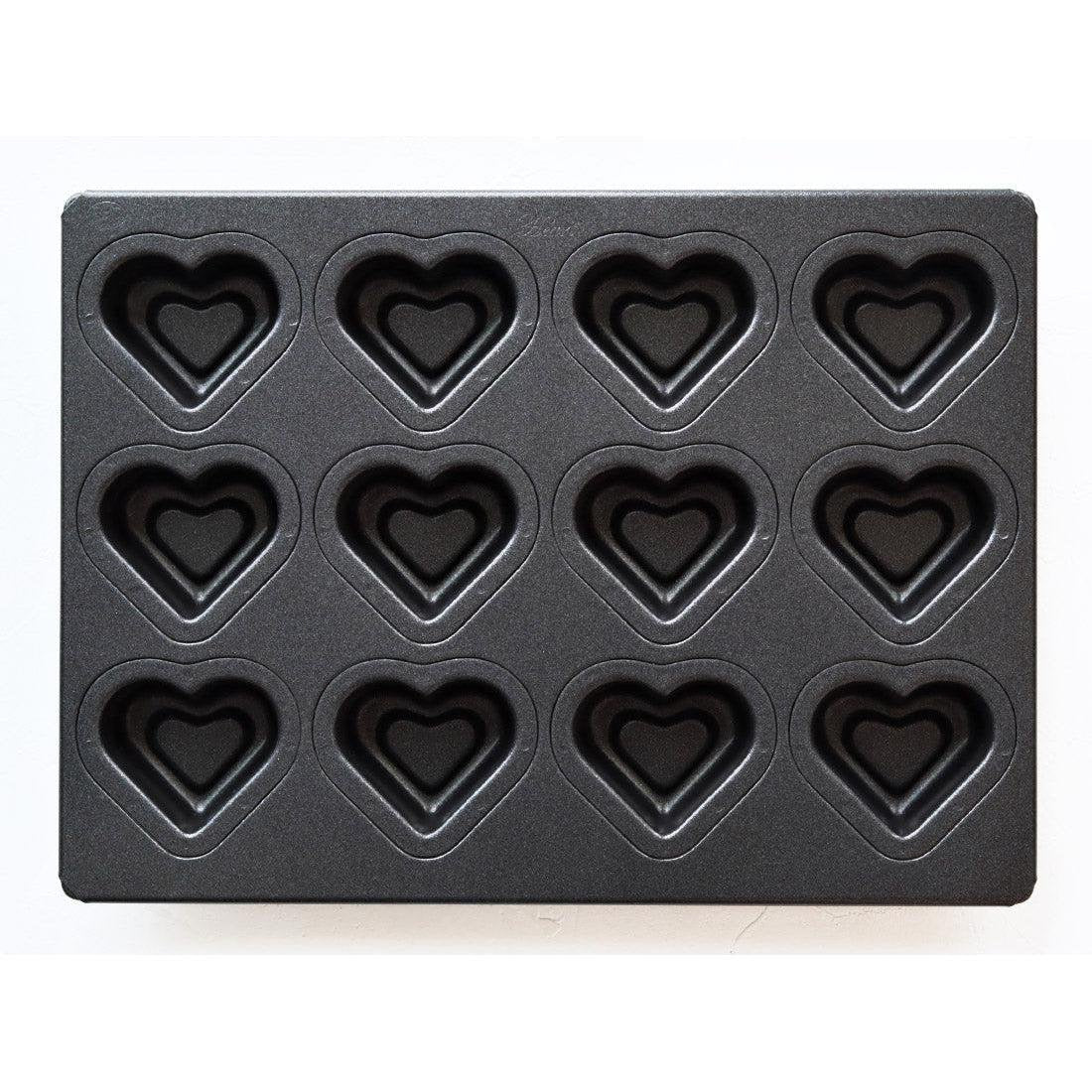 P-1-MSGA-HEACKE-12P-Matsunaga Double-Heart Cake Mold (Teflon-Coated Baking Mold) 12 Wells.jpg