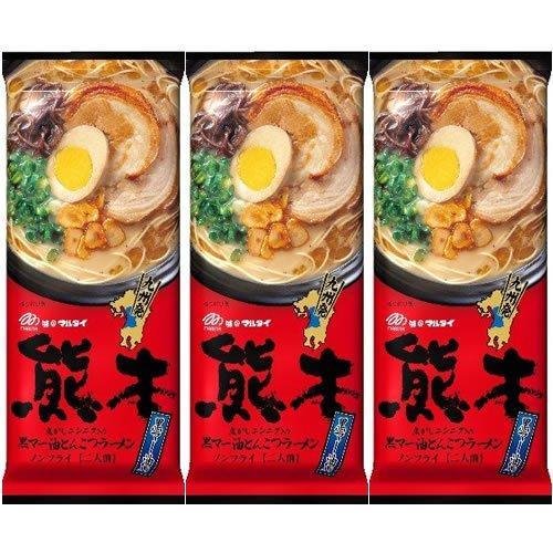 P-1-MTAI-MYURAM-1:3-Marutai Kumamoto Ma-Yu Black Garlic Oil Tonkotsu Instant Ramen 3 Packs.jpg