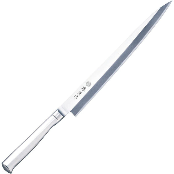 P-1-TJRO-SASKNF-F624-Tojiro Fujitora Molybdenum Vanadium Steel All Metal Yanagiba Knife 300mm FU-624.jpg