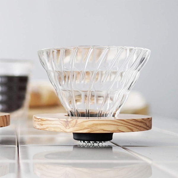 P-2-HRIO-DRIPER-VDG01OV-Hario V60 Glass Coffee Dripper with Olive Wood 1-2 Cups VDGR-01-OV.jpg