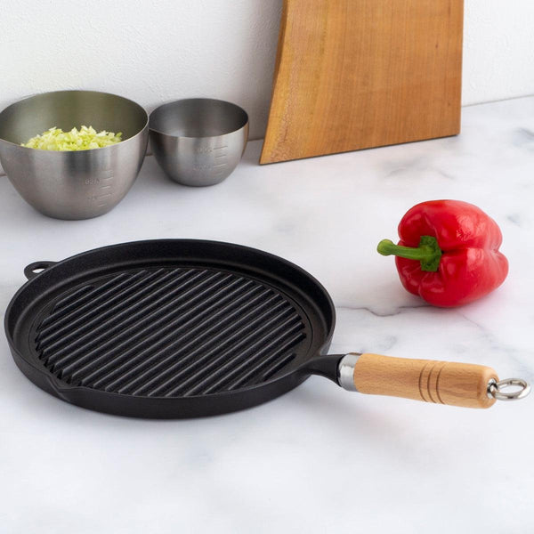 P-2-IKNG-GRDPAN-26-Ikenaga Cast Iron Griddle Pan With Wooden Handle (IH Compatible) 26cm.jpg