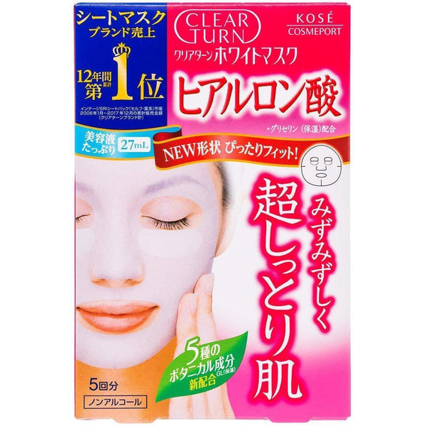 P-2-KOSE-CLTWHT-HA5-Kos�� Clear Turn White Mask Hyaluronic Acid 5 Masks.jpg