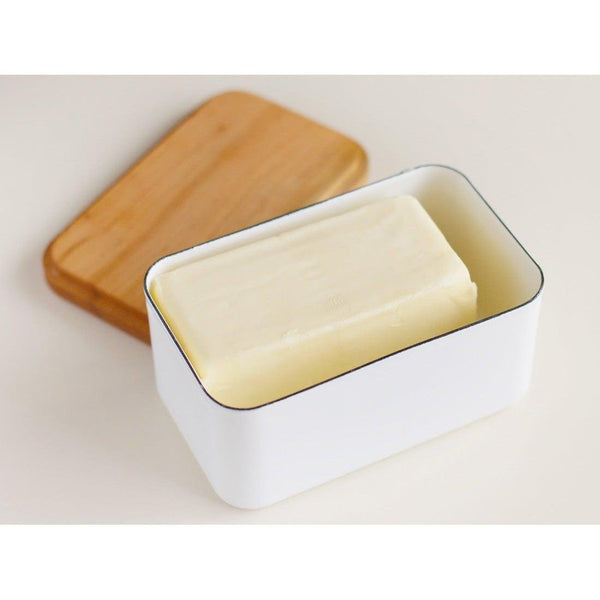 P-2-NODA-BUTDSH-450-Noda Horo Enamel Butter Dish with Wooden Lid 450g.jpg