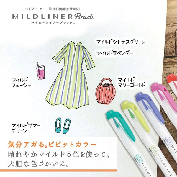 P-3-ZBRA-MRKBRC-WFT85CHC-Zebra Mildliner Highlighter Markers Bright Colors WFT8-5C-HC-N.jpg