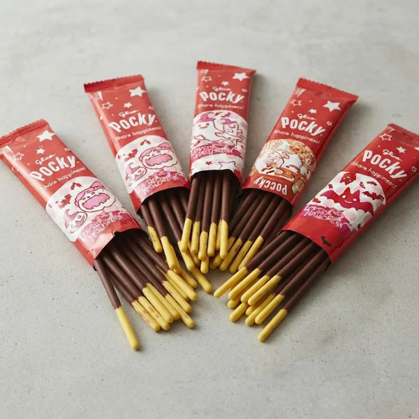 Bâtonnets de biscuits croquants enrobés de chocolat Pocky Halloween Edition, paquet de 8