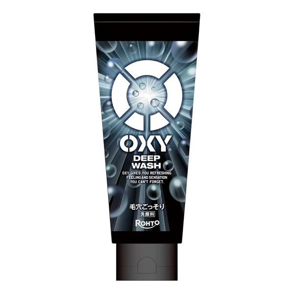 Rohto Oxy Deep Face Wash Nettoyant au charbon pour hommes 200 g