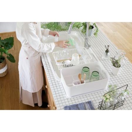 Wahei Freiz Égouttoir à vaisselle multifonction compact et égouttoir à vaisselle