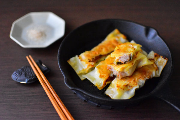 How To Make Chicken Gyoza Recipe (With Shiso, Umeboshi, & Cheese)