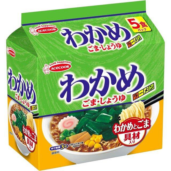Acecook Wakame Seaweed Ramen Instant Noodles 5 Servings