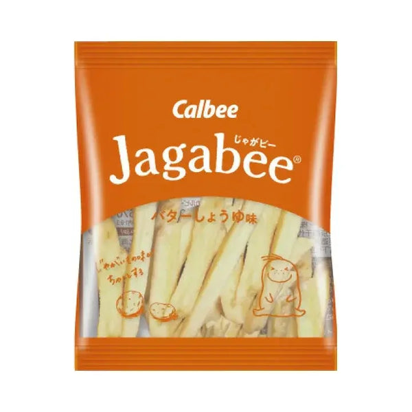 Calbee Jagabee Bâtonnets de pommes de terre Snack Beurre Sauce soja 75 g