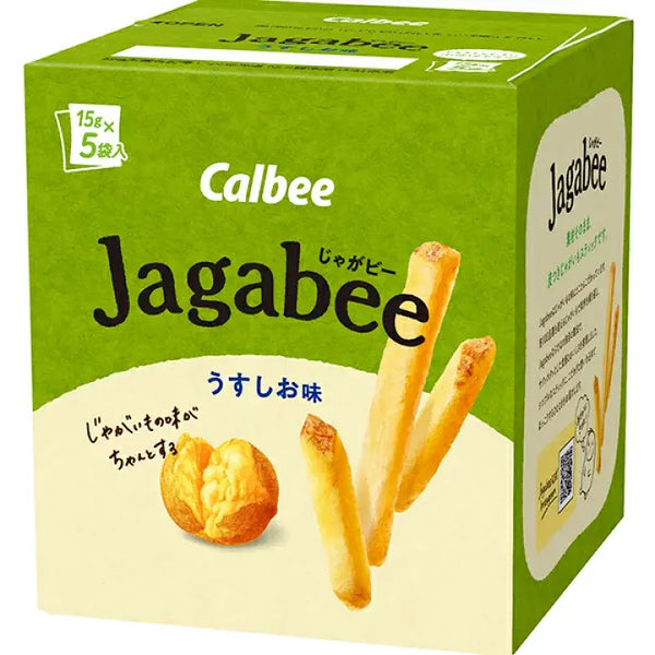 Calbee Jagabee Bâtonnets de Pommes de Terre Snack Légèrement Salés 75g