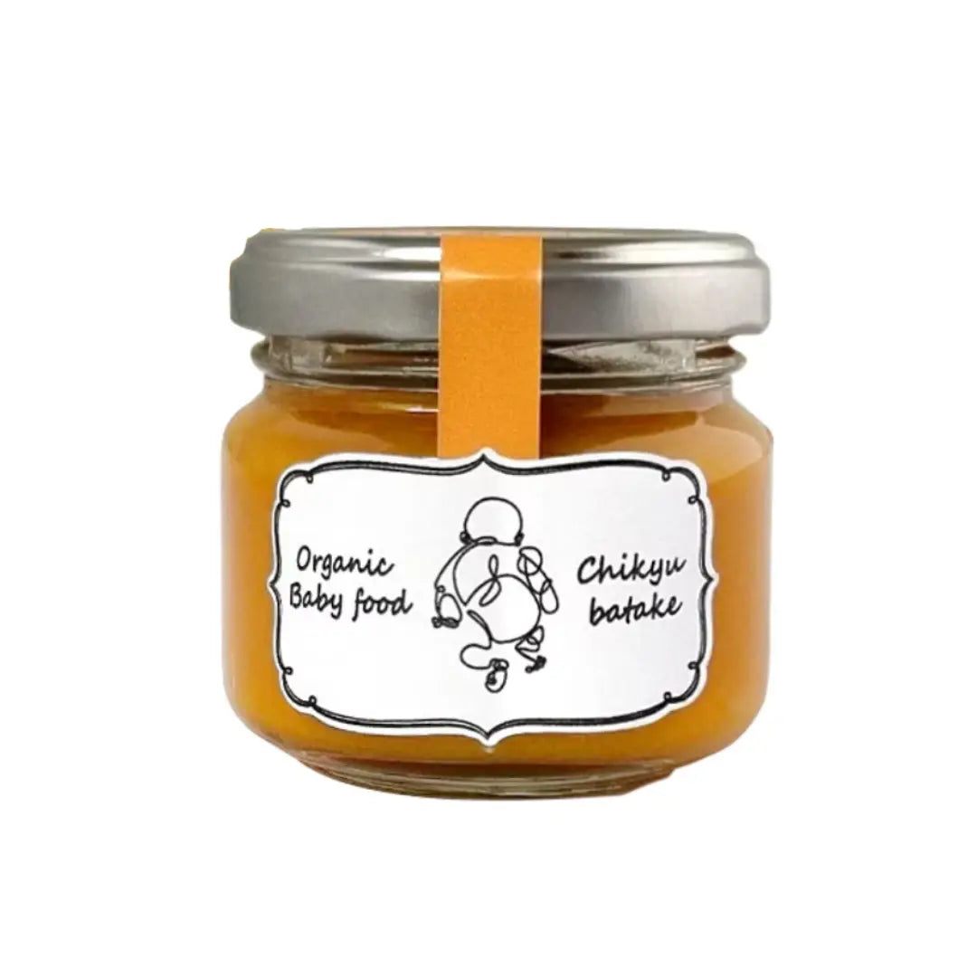 Chikyubatake Purée de nourriture biologique pour bébés carottes et citrouilles 5 mois et plus 70 g
