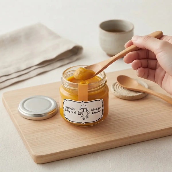 Chikyubatake Purée de nourriture biologique pour bébés carottes et citrouilles 5 mois et plus 70 g
