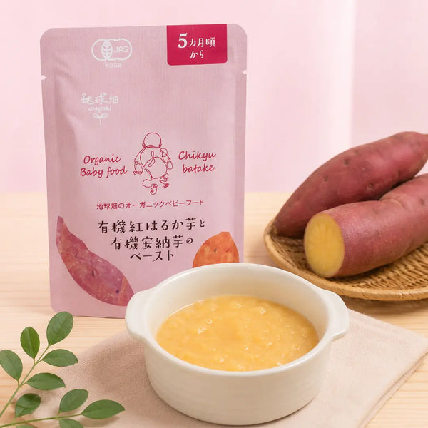 Chikyubatake Sachet de nourriture pour bébé à la patate douce japonaise biologique 5 mois et plus 80 g