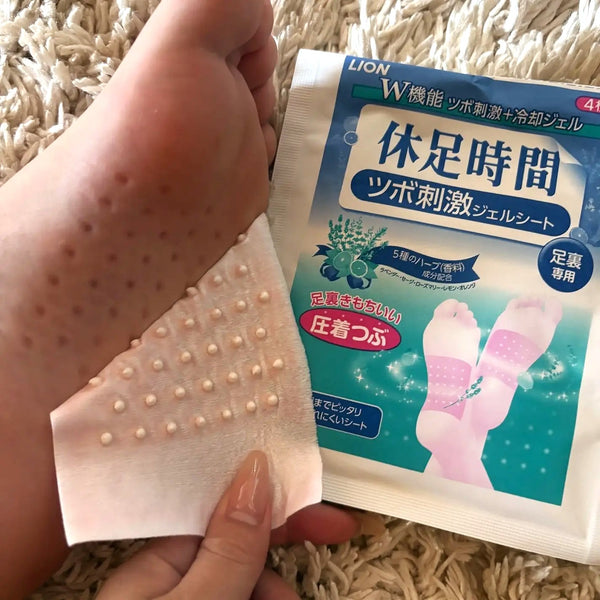 Kyusoku Jikan Coussin de gel rafraîchissant pour pieds 12 feuilles
