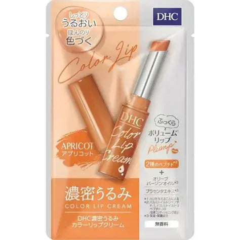 DHC Color Lip Cream Rouge à lèvres naturel non parfumé Abricot 1,5 g