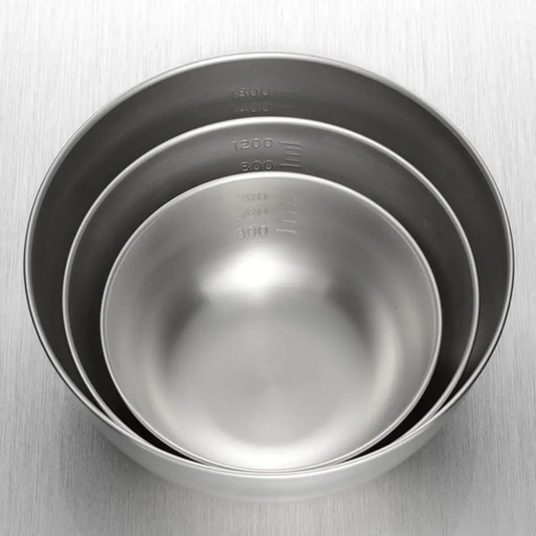 Enzo Stainless Steel Mixing Bowl with Silicone Lids 3-Piece Set 15-21cm