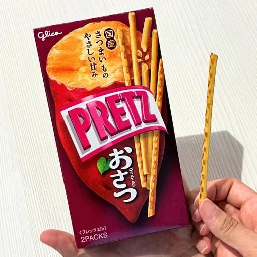 Glico Pretz Osatsu Satsumaimo Bâtonnets de biscuits à la patate douce 62 g