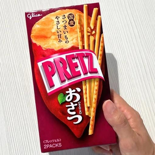 Glico Pretz Osatsu Satsumaimo Bâtonnets de biscuits à la patate douce 62 g