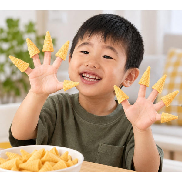 House Foods Chips japonaises en forme de cône de maïs Tongari légèrement salées 68 g