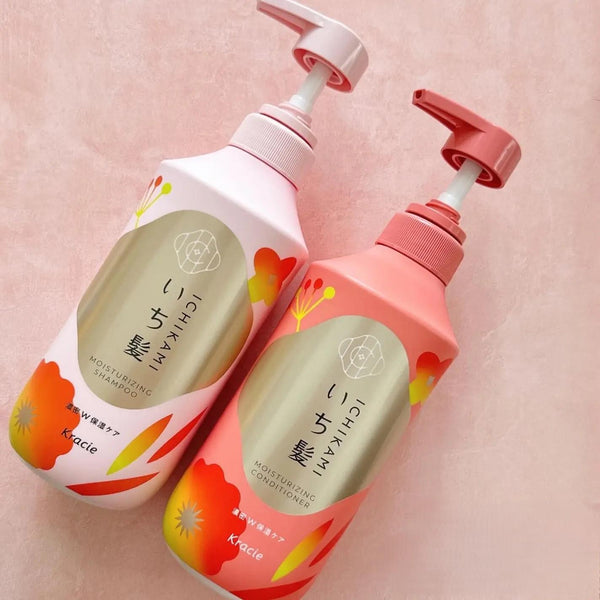 Ichikami Après-shampooing double soin hydratant pour cheveux secs 480 ml