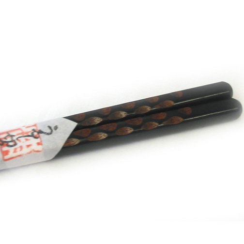 Baguettes japonaises en bois laqué Isuke Design traditionnel