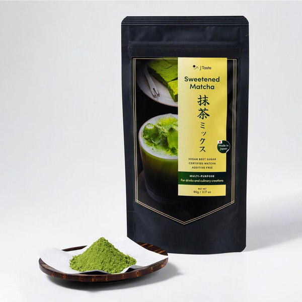 J Taste Poudre de thé vert matcha sucré polyvalent 90g