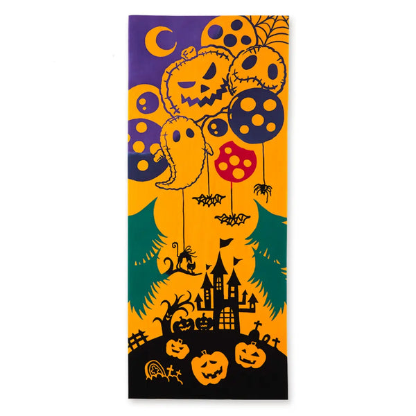 Kenema Tenugui Serviette Halloween Ballon Tissu de coton teint à la main traditionnel